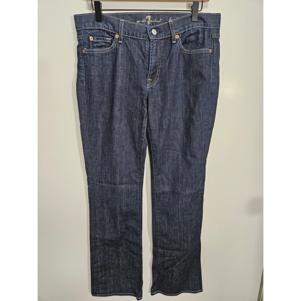 7 For All Mankind Bootcut Jeans‎ Dark Wash Indigo U075080U-080U Womens 31